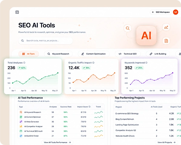 AI SEO Intelligence Dashboard
